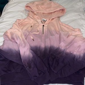PINK wide ombré hoodie